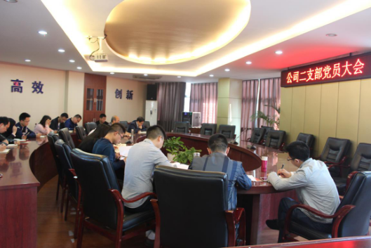 公司二支部召開黨員大會(huì)