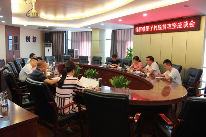屏山縣錦屏鎮(zhèn)栗子村脫貧攻堅(jiān)座談會(huì)在我司召開