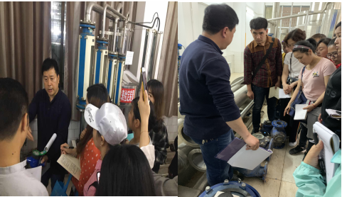 營(yíng)銷(xiāo)部現(xiàn)場(chǎng)學(xué)習(xí)水表知識(shí)  提升服務(wù)技能