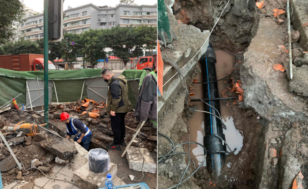 營銷部黨員服務(wù)大隊(duì)及時搶修管道確保疫情期間安全供水