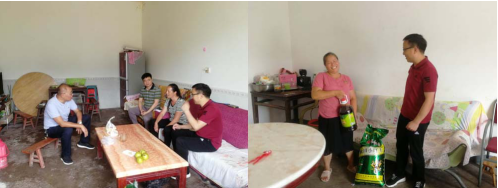 集團公司黨委書記、董事長周燕賓一行到栗子村開展脫貧幫