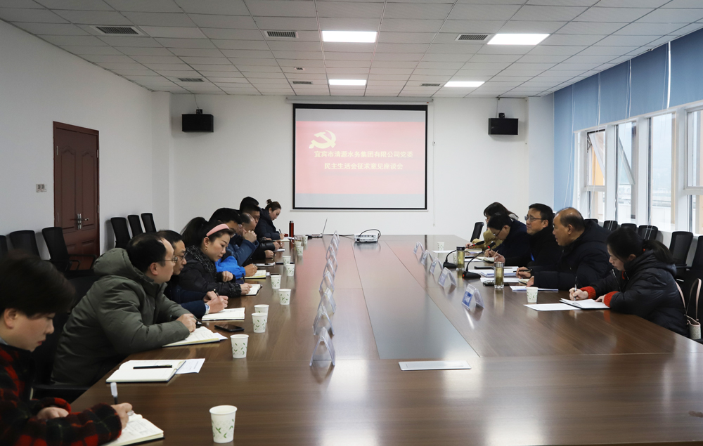 清源水務集團召開黨委民主生活會征求意見座談會