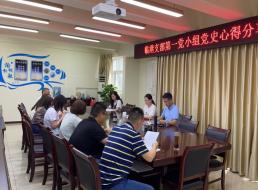 臨港支部第一黨小組召開黨史學習 心得分享會