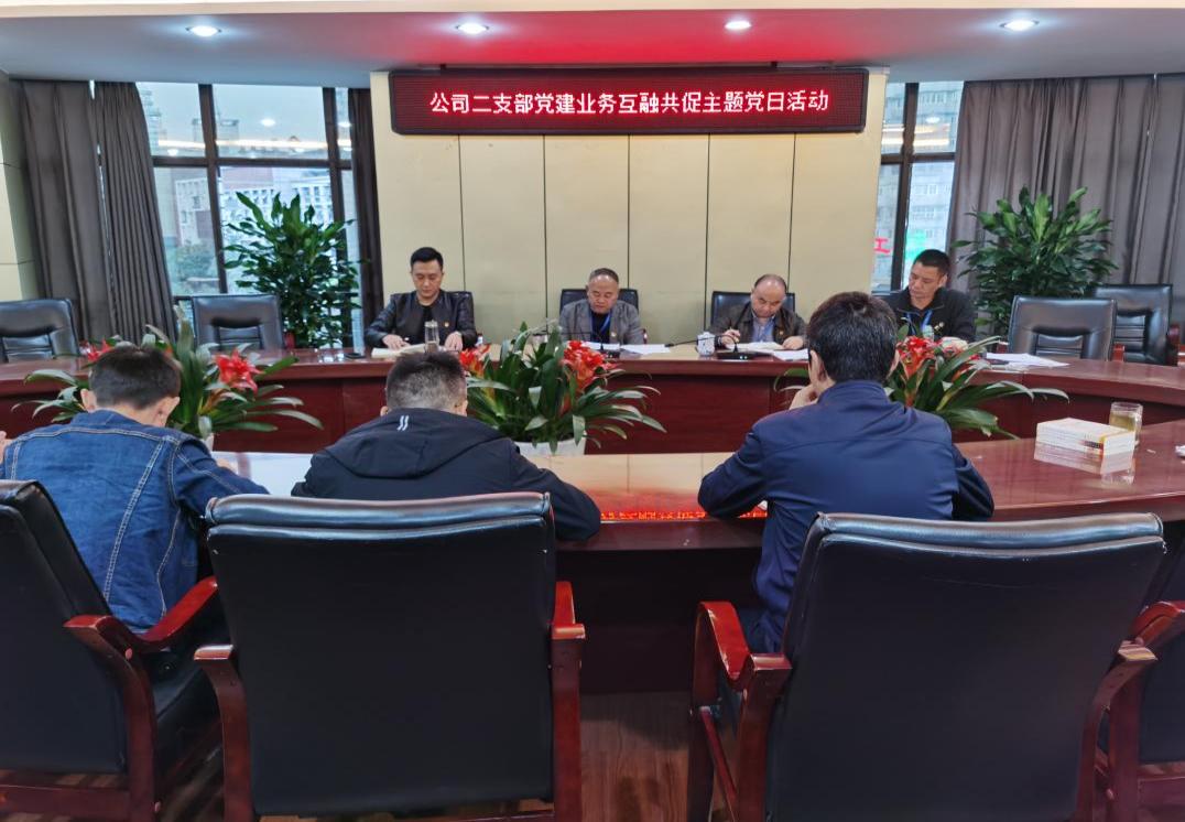 集團(tuán)公司二支部召開十月黨員大會暨黨建業(yè)務(wù)互融共促主題黨日活動