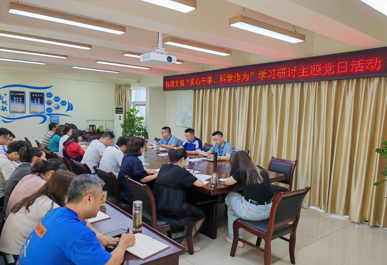 臨港支部開展“實心干事、科學(xué)作為”學(xué)習(xí)研討主題黨日活動