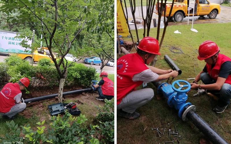 供水服務進軍營，軍民魚水一家親