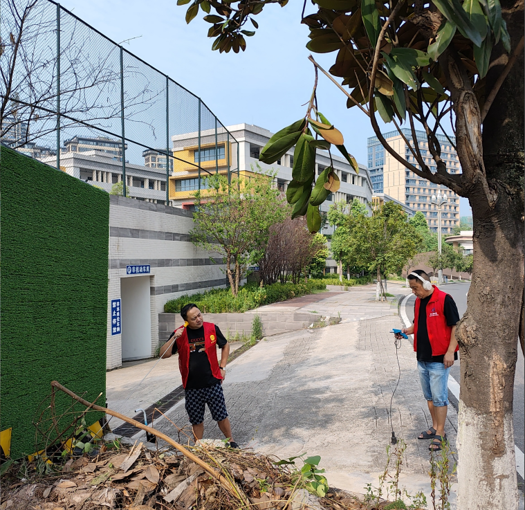 管網(wǎng)維護(hù)部協(xié)助宜賓市人民路小學(xué)(岷江校區(qū))開展探漏定點(diǎn)工作